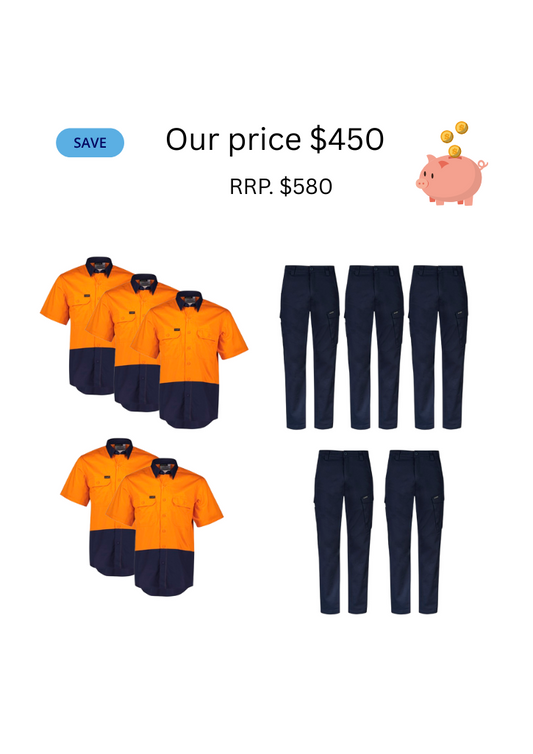 5 Day Work Week Pack - Embroidered Shirts Only