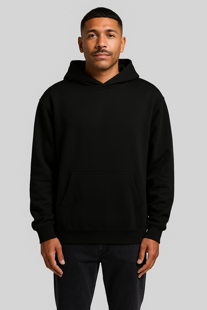 5+ Embroidered Box Hoodies - Black - Mens 5171